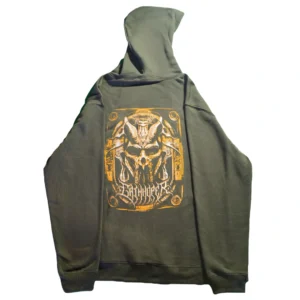 Polerón Estampado Verde Oscuro | Grimhoper