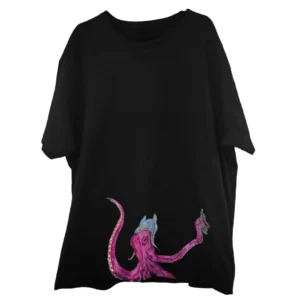 Polera | Negra | Octopus Grimhoper | 4XL